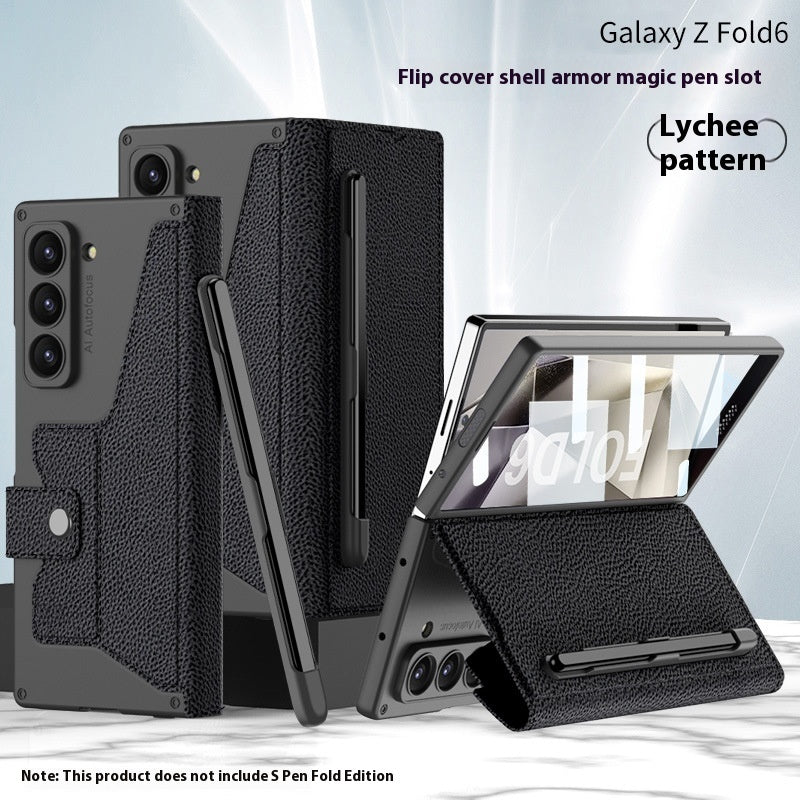 ZFold6 Folding Phone Case Flip Leather Case Phone Case