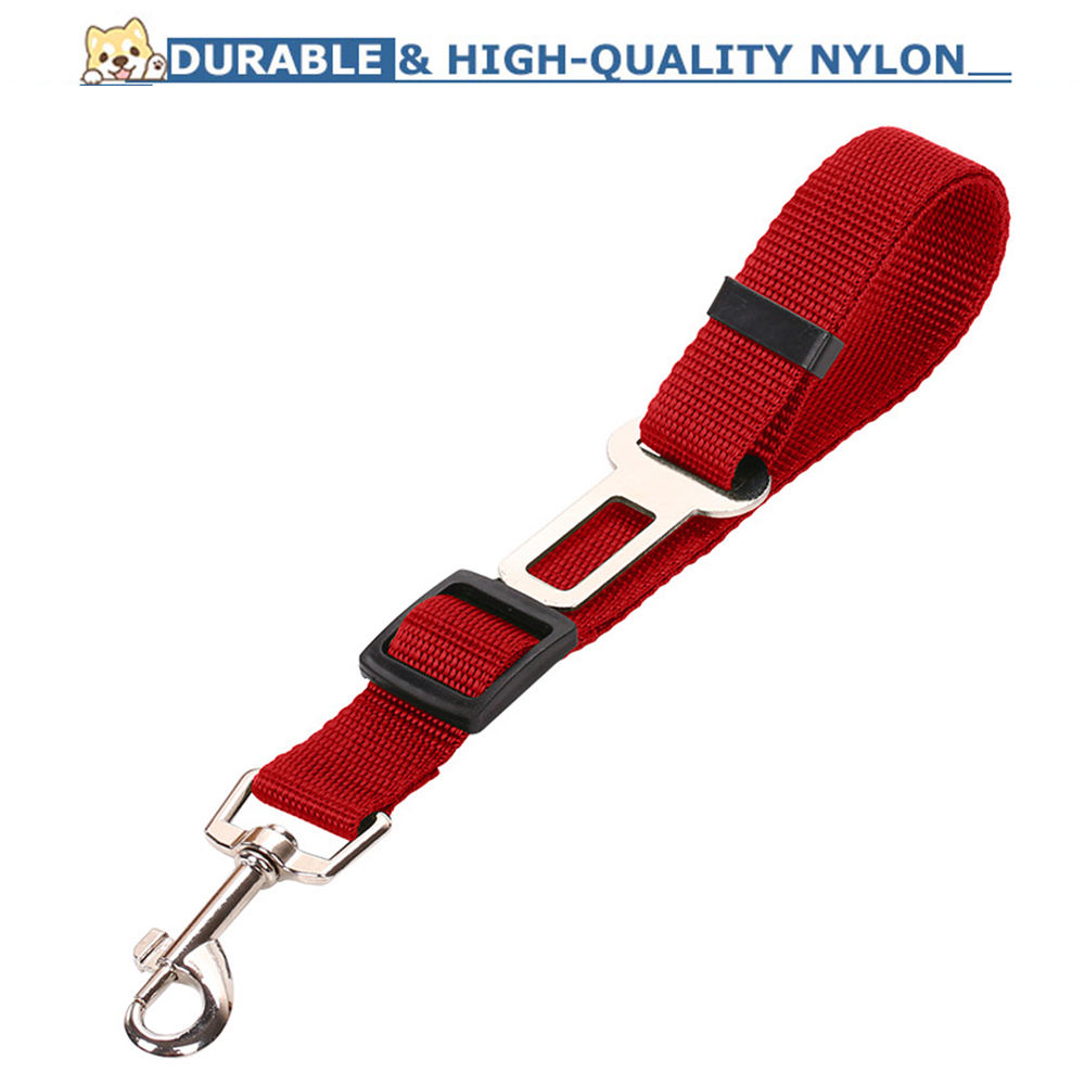 High Quality Durable Pet Cat Dog Vehicle Leash Nylon Adjustable Car Seat Dog Safety Belt Pet Leashes