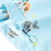 Children's T-shirt Light Blue Melange 104 Children's T-shirt Light Blue Melange 116