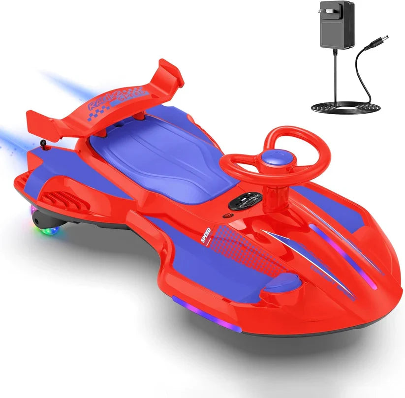 12V Electric Wiggle Car | 2-in-1 Swing & Drift Ride-On