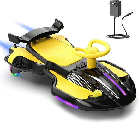 12V Electric Wiggle Car | 2-in-1 Swing & Drift Ride-On
