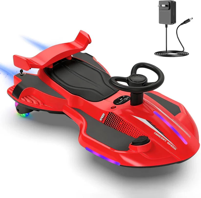 12V Electric Wiggle Car | 2-in-1 Swing & Drift Ride-On