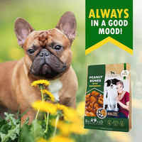 Dog Peanut Butter Bones With Cranberry Rawhide Free Chew Treats Pet Natural Mini & Big Organic Snacks Healthy Collagen & Bulk Best Chews For Small & Large Dogs