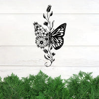 Vintage Sunflower Metal Wall Art - Handcrafted Iron Wall Sculpture