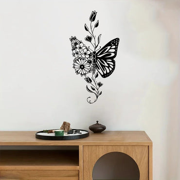 Vintage Sunflower Metal Wall Art - Handcrafted Iron Wall Sculpture