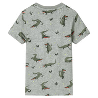Children's T-shirt Light Khaki Melange 116 Children's T-shirt Light Khaki