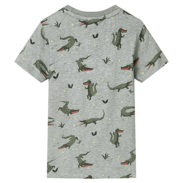 Children's T-shirt Light Khaki Melange 116 Children's T-shirt Light Khaki