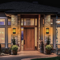 Forbidden To Sell On Walmart 1Pc Flame Solar Lights Outdoor 96 LEDs Waterproof Flickering Flame Wall Mount Lamp Auto On Off Sensor Decorative Landscape Night Lamp For Deck Patio Yard