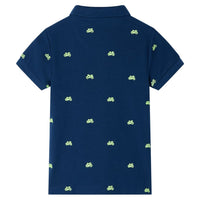 Children's polo shirt navy blue 116 Children's polo shirt melange 104 Children's polo shirt melange