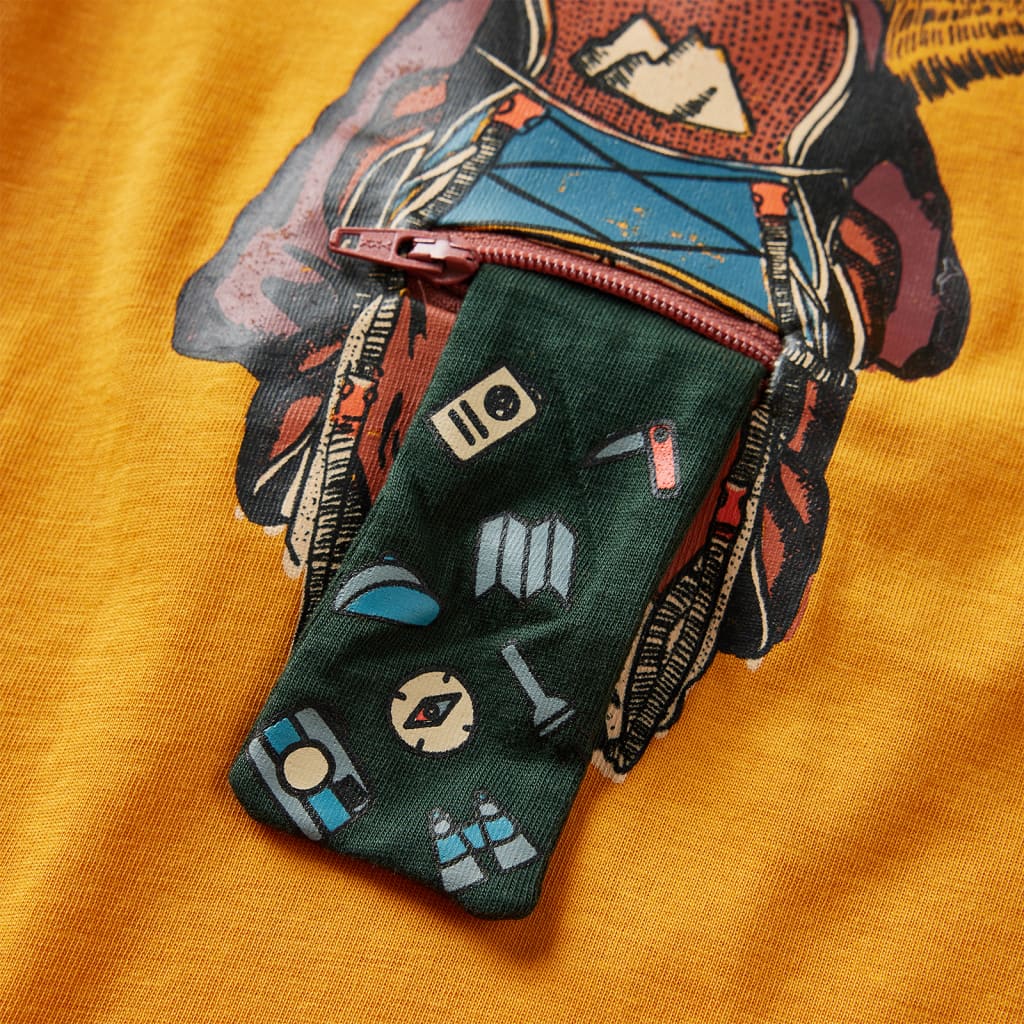 Children's long-sleeved shirt ochre 104 Children's long-sleeved shirt ochre 116 Children's long-sleeved shirt ochre