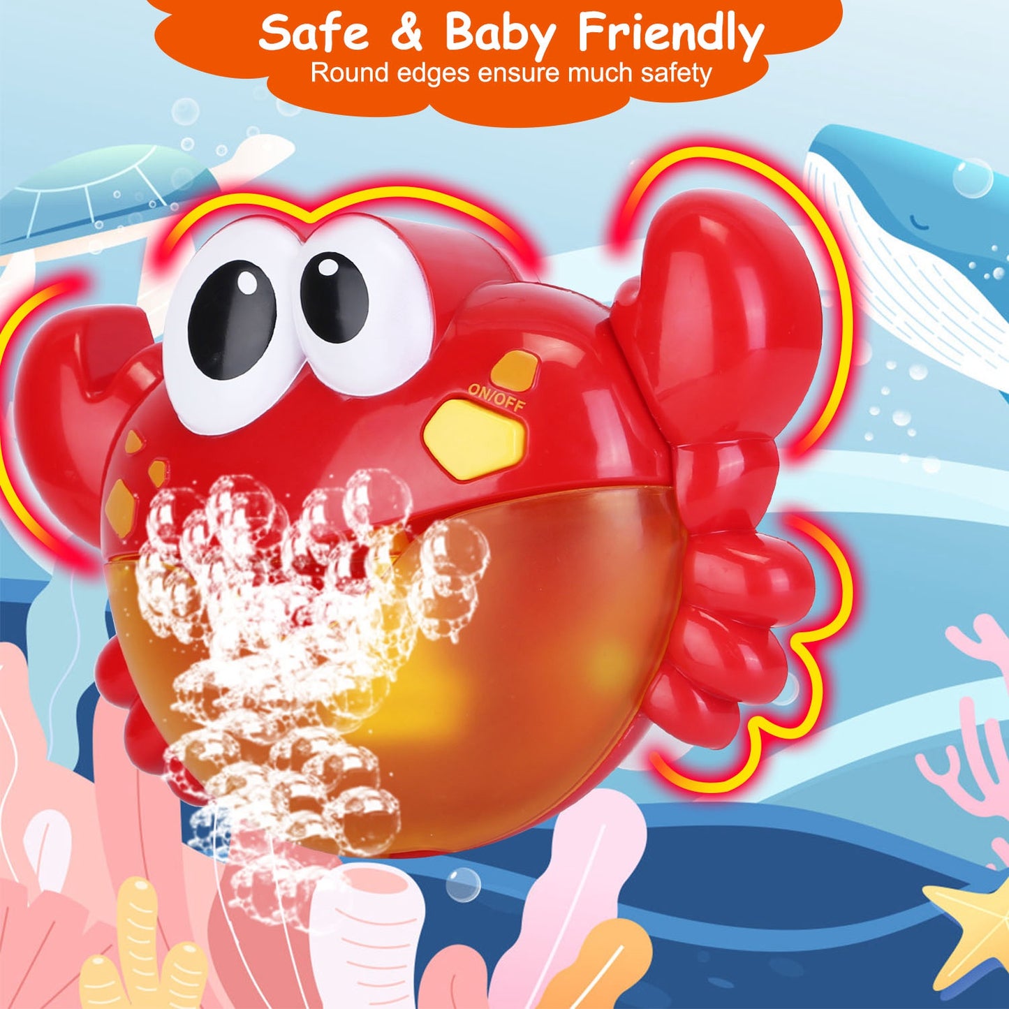 1Pc Frog Musical Bubble Bath Maker Baby Bath Toys For Bathtubs Toddler Bubble Machine For Bath