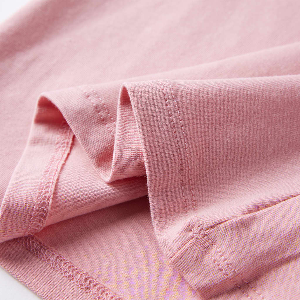 Children's long-sleeved shirt, light pink, size 104; Children's long-sleeved shirt, light pink, size 116; Children's long-sleeved shirt, light pink