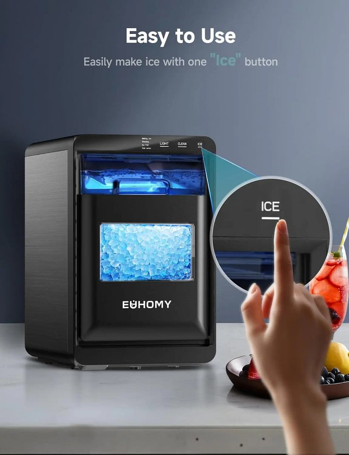 Nugget Ice Maker | 44 lbs/24H Self-Cleaning
