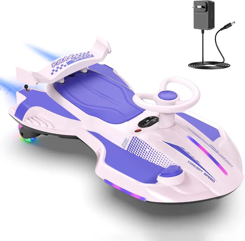 12V Electric Wiggle Car | 2-in-1 Swing & Drift Ride-On