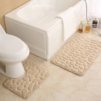 Simple Pebble Memory Sponge U-shaped Floor Mat