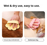 Dog Bath Brush,Pet Bath Comb Brush Soothing Massage Rubber Comb,Pet Bathing Brush