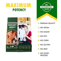 Chicken Jerky Dog Treats All Natural And Organic Healthy Snacks For Large & Small Dogs Grain Free And High Protein Human Grade Pet Chews 300 Gram