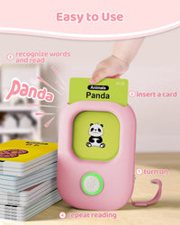 Talking Flash Cards,Kids Toddler Flash Cards With 224 Sight Words,Montessori Toys,Autism Sensory Toys,Speech Therapy Toys,Learning Educational Gifts For Age 1 2 3 4 5 Years Old Boys And Girls