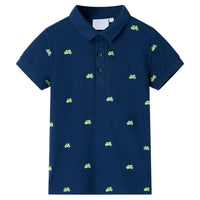 Children's polo shirt navy blue 116 Children's polo shirt melange 104 Children's polo shirt melange