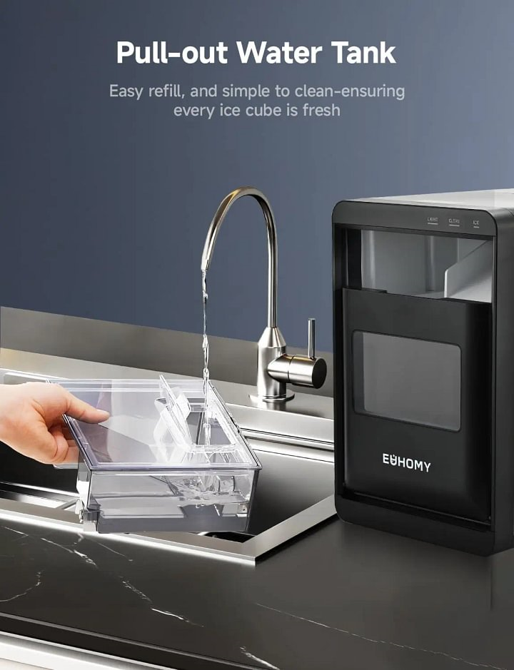 Nugget Ice Maker | 44 lbs/24H Self-Cleaning
