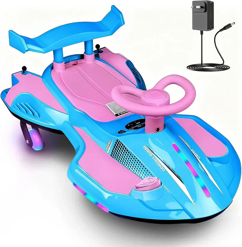 12V Electric Wiggle Car | 2-in-1 Swing & Drift Ride-On