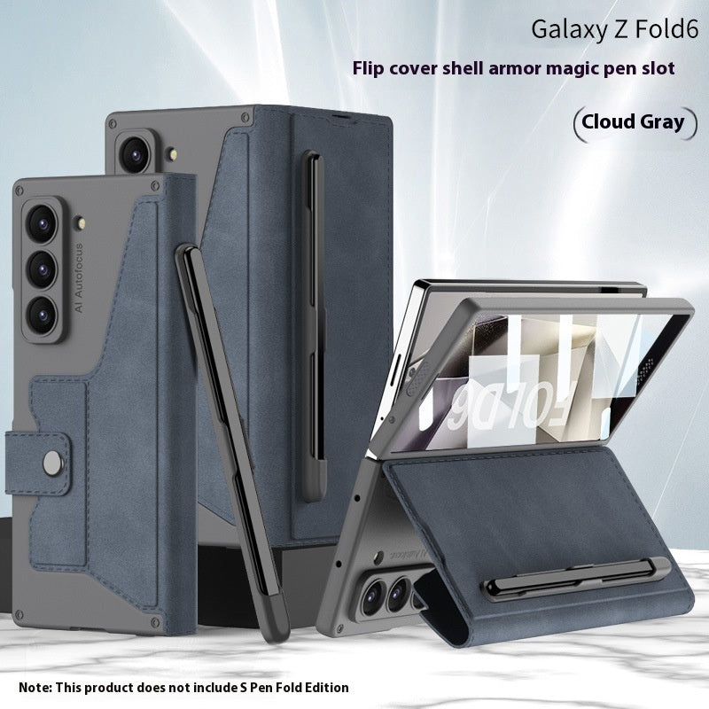 ZFold6 Folding Phone Case Flip Leather Case Phone Case
