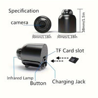 Smart Home Security Camera Small CCTV Night Vision Motion Detection Alarm Monitor