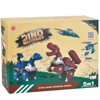 5 Pack Dinosaur Toys For Kids Age 3, Take Part Toys Dinosaur Building Toys Set For Toddler
