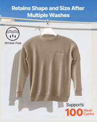 FR Shirts, Flame Resistant Long Sleeve Clothing Lightweight 7 Oz Breathable Cotton, Men's Fire Retardant Work Shirt With Pre-shrink Treatment & Pocket, For Welders,Electricians,Gray 2XL