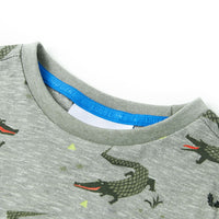 Children's T-shirt Light Khaki Melange 116 Children's T-shirt Light Khaki