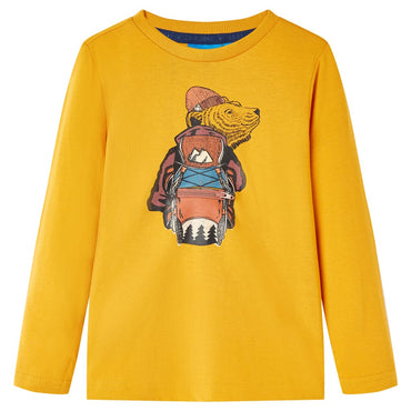Children's long-sleeved shirt ochre 104 Children's long-sleeved shirt ochre 116 Children's long-sleeved shirt ochre
