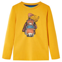 Children's long-sleeved shirt ochre 104 Children's long-sleeved shirt ochre 116 Children's long-sleeved shirt ochre
