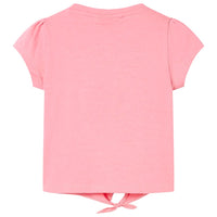 children's T-shirt neon pink 104 children's T-shirt neon pink 128 children's T-shirt navy blue