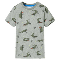 Children's T-shirt Light Khaki Melange 116 Children's T-shirt Light Khaki