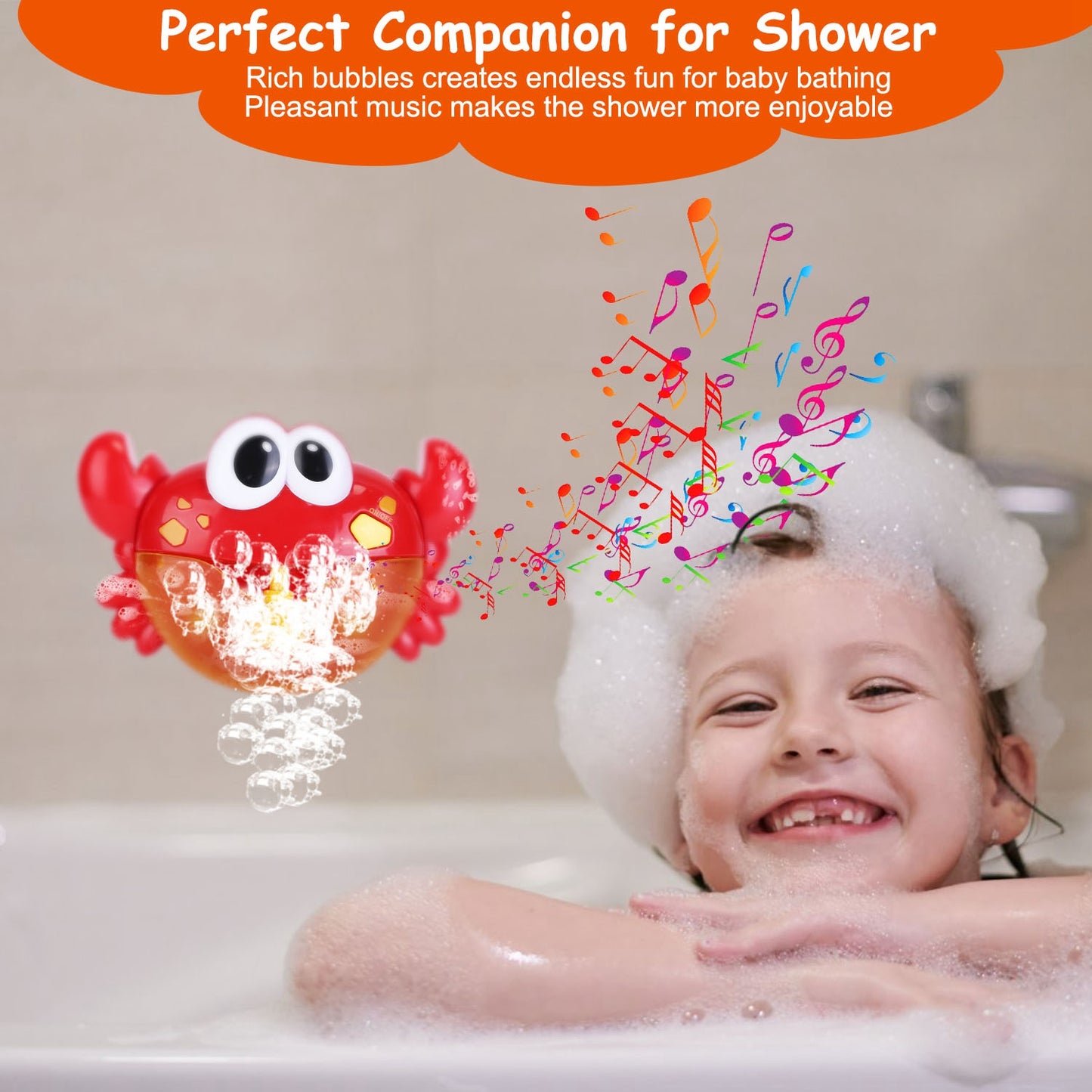 1Pc Frog Musical Bubble Bath Maker Baby Bath Toys For Bathtubs Toddler Bubble Machine For Bath