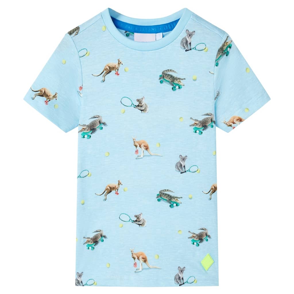 Children's T-shirt Light Blue Melange 104 Children's T-shirt Light Blue Melange 116