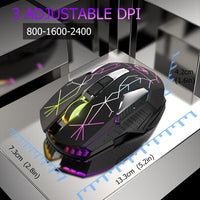 2.4G Wireless Charging Computer Mouse USB Gaming Mice Silent X18 For PC Laptop