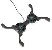 Dual USB Cooling Fan Pad Foldable Slim Fans Cooler Stand For Laptop PC Notebook